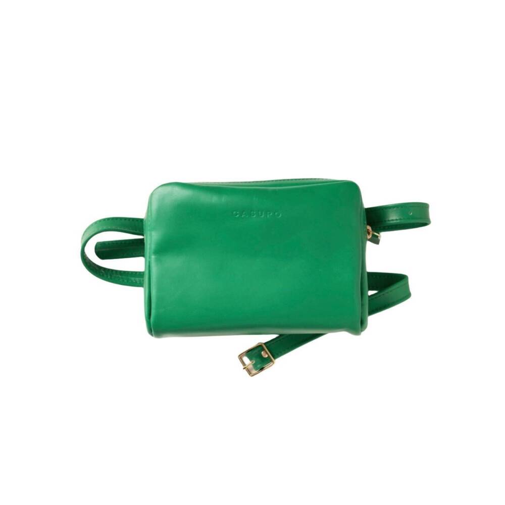 NEW CASUPO women's fanny pack purse in bright green